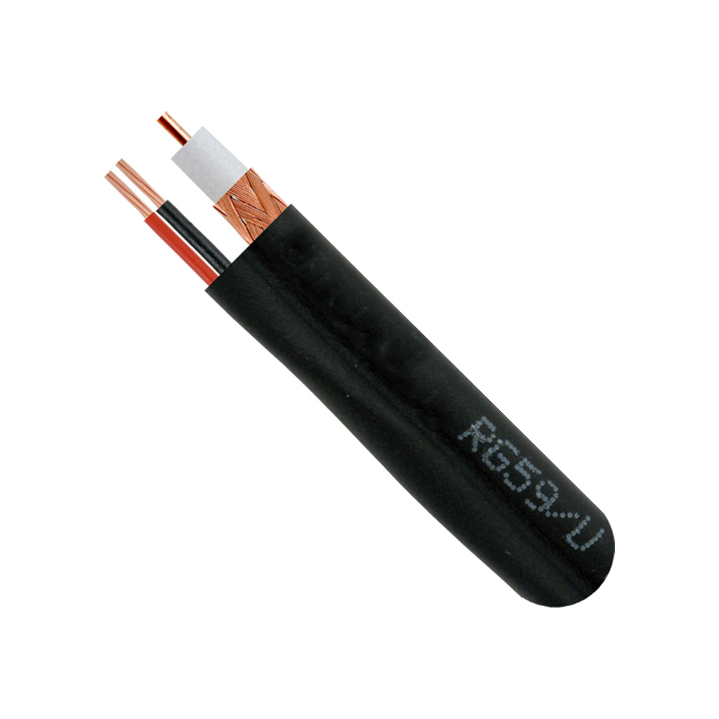 RG59 1000FT Siamese Black