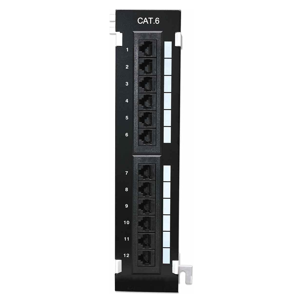 12 PORT CAT6 PATCH PANEL